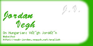 jordan vegh business card